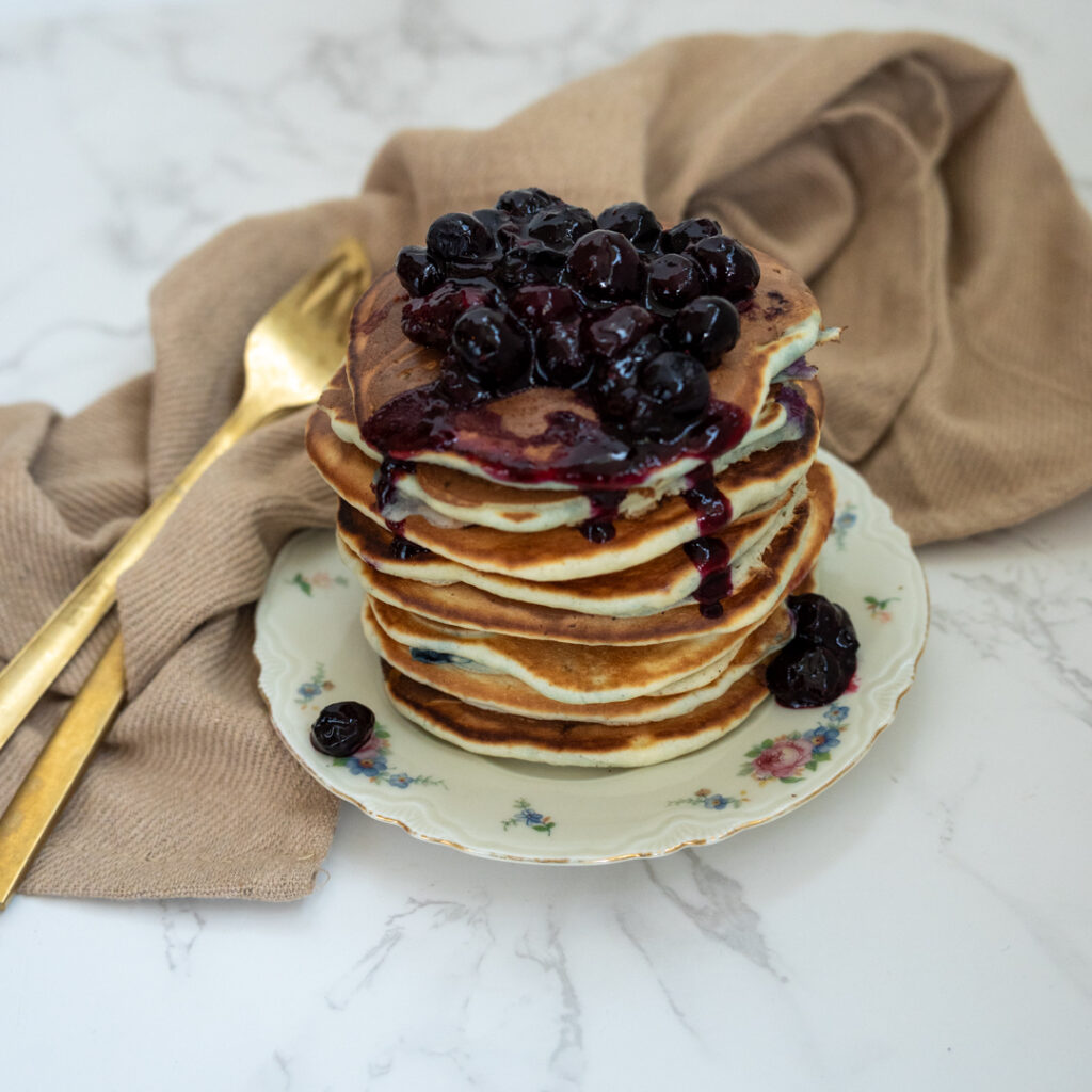 Blueberry pancakes