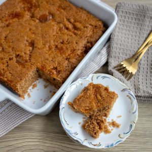 Volkoren havermeel plaat cake