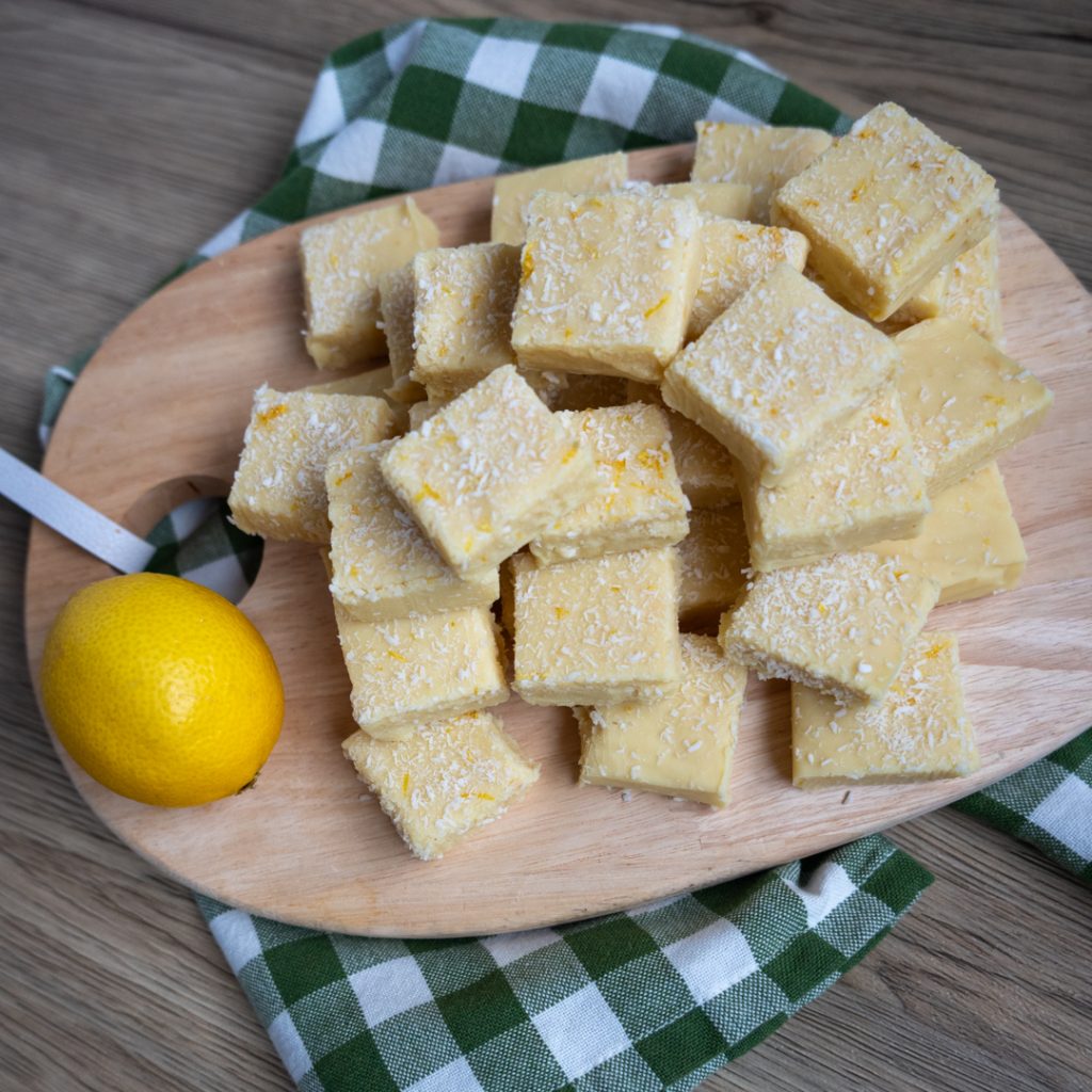 Citroen kokos fudge