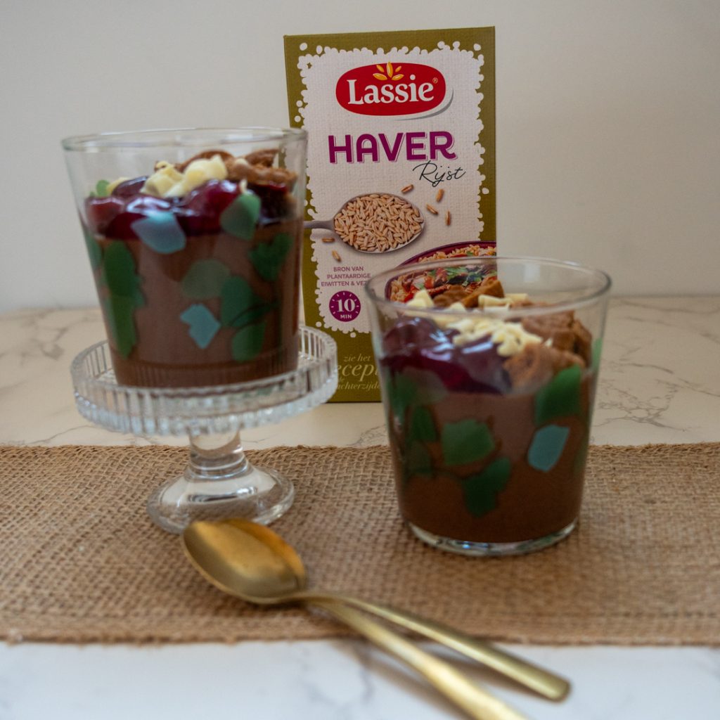 Haverrijst chocolade mousse