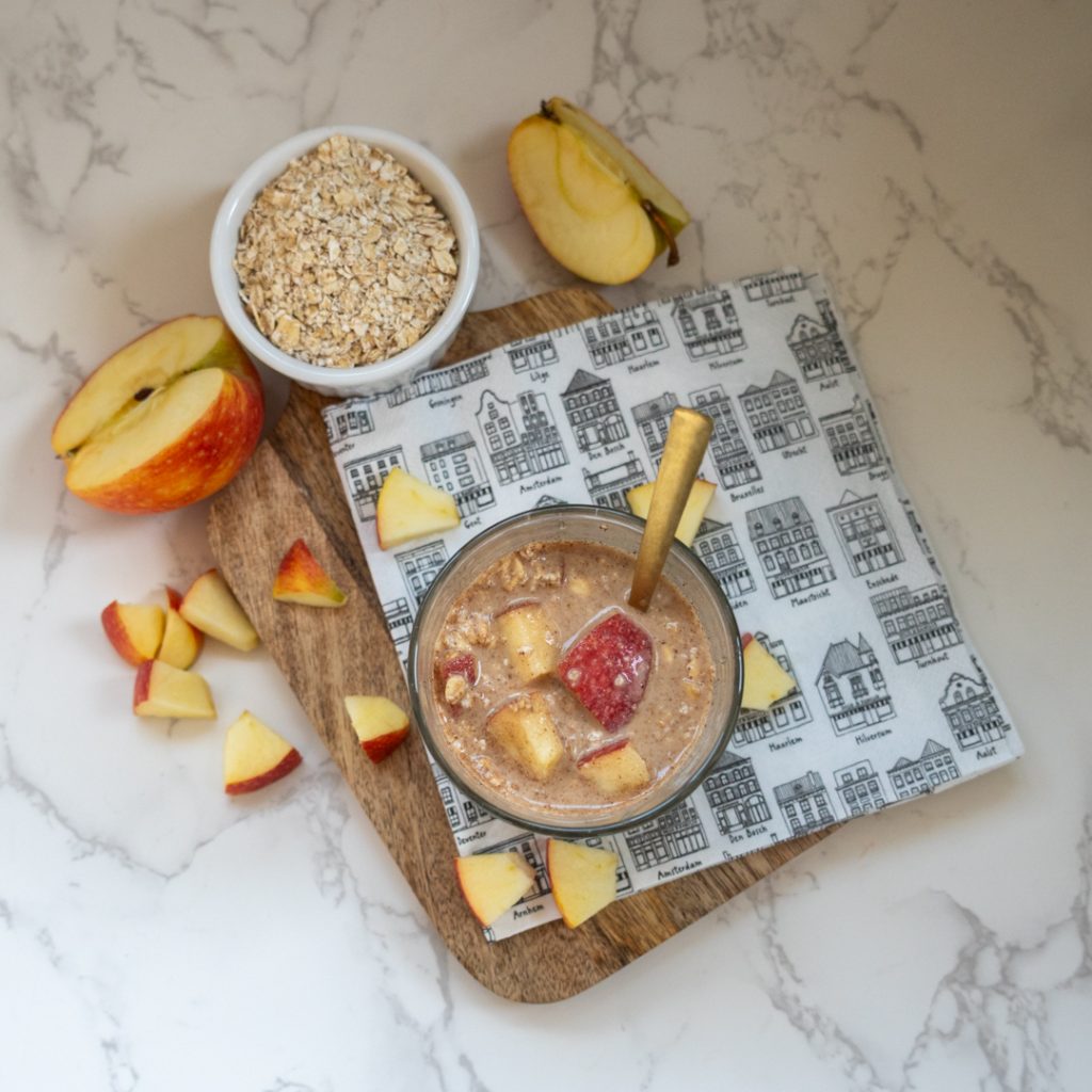 Appeltaart overnight oats