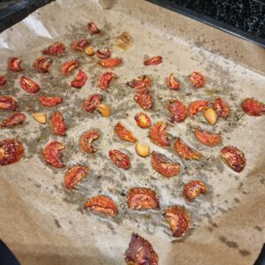 zongedroogde tomaten op olie