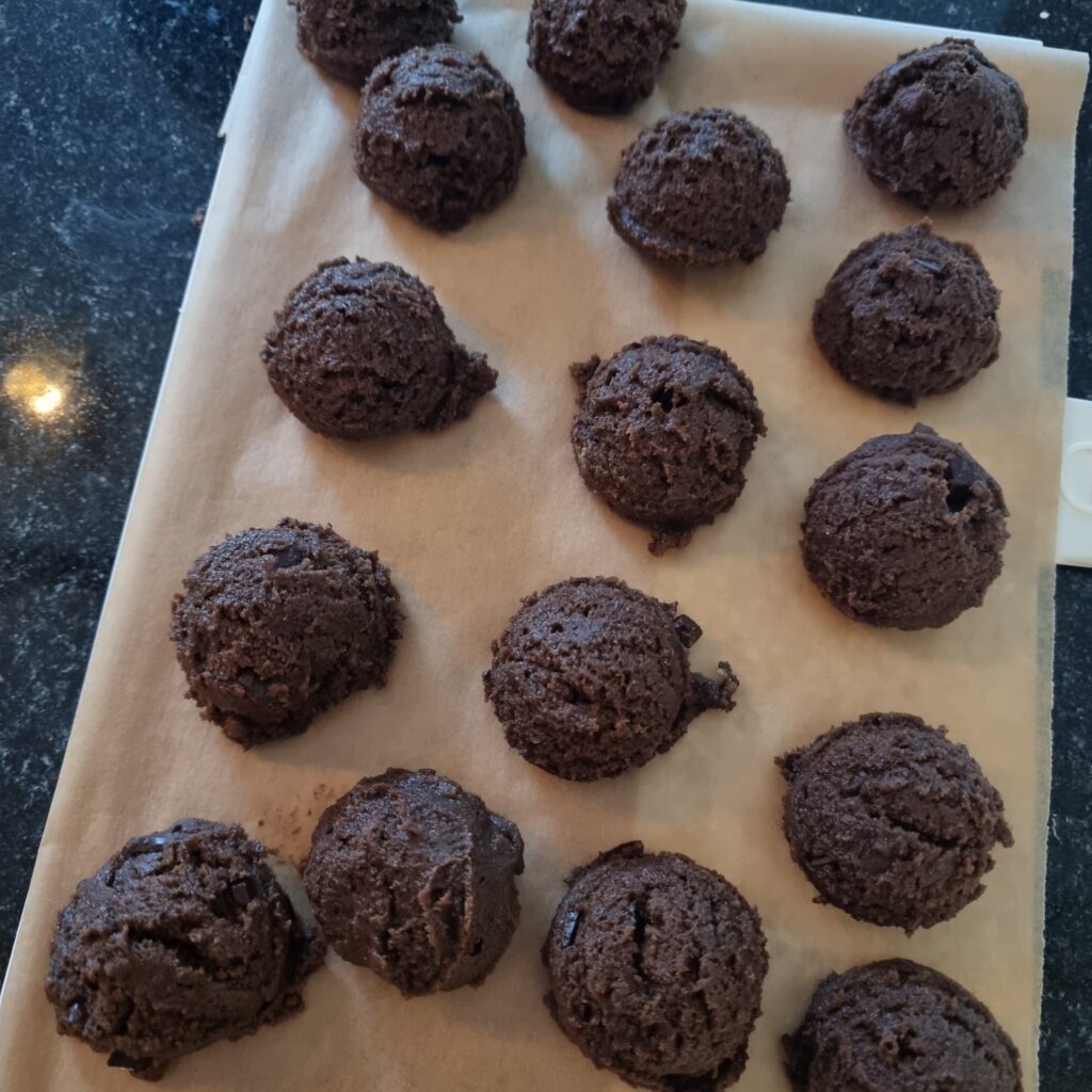 Chocolade munt cookies