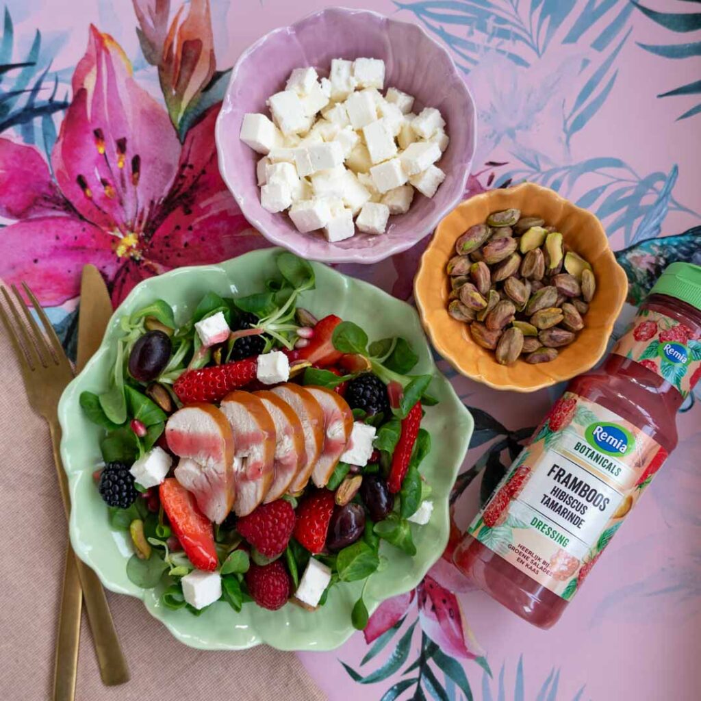 Rood fruit salade Baksels by Mandy