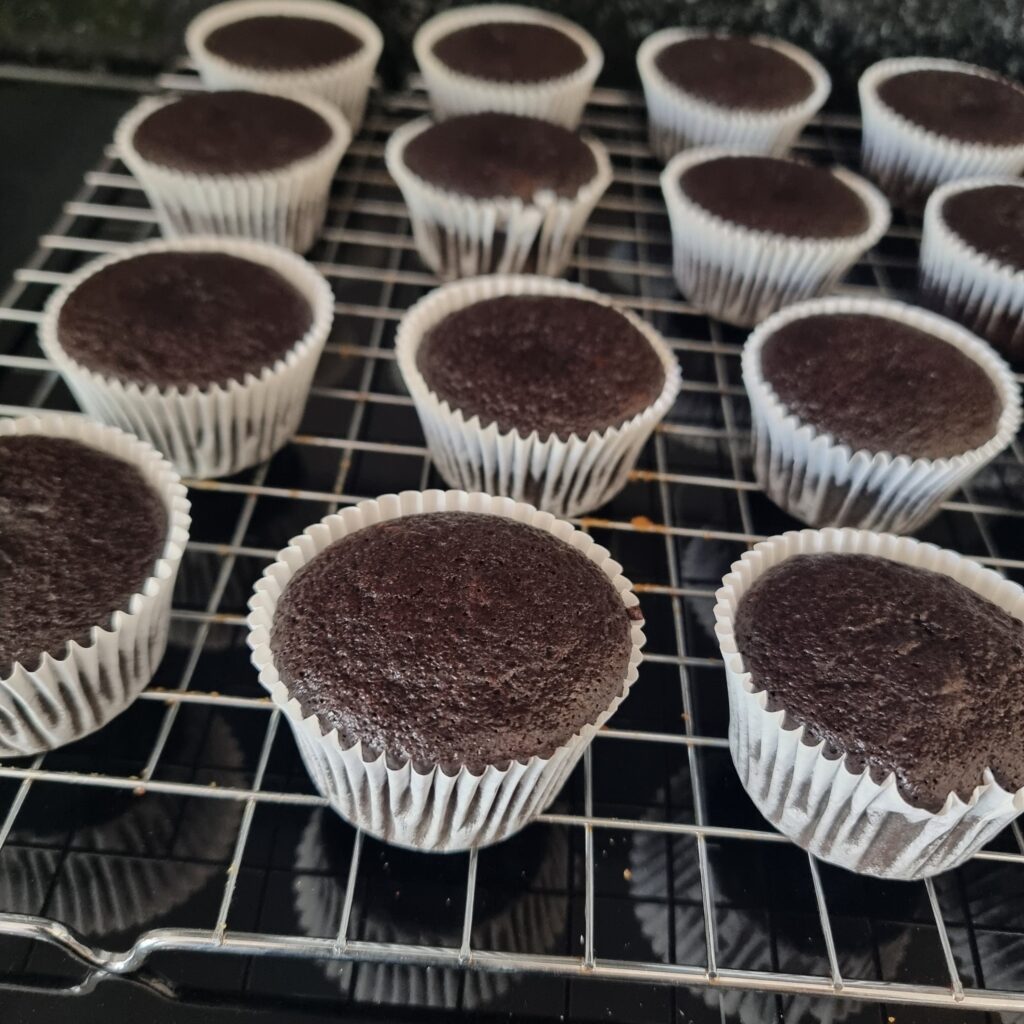 Vegan chocolade cupcakes Baksels by Mandy