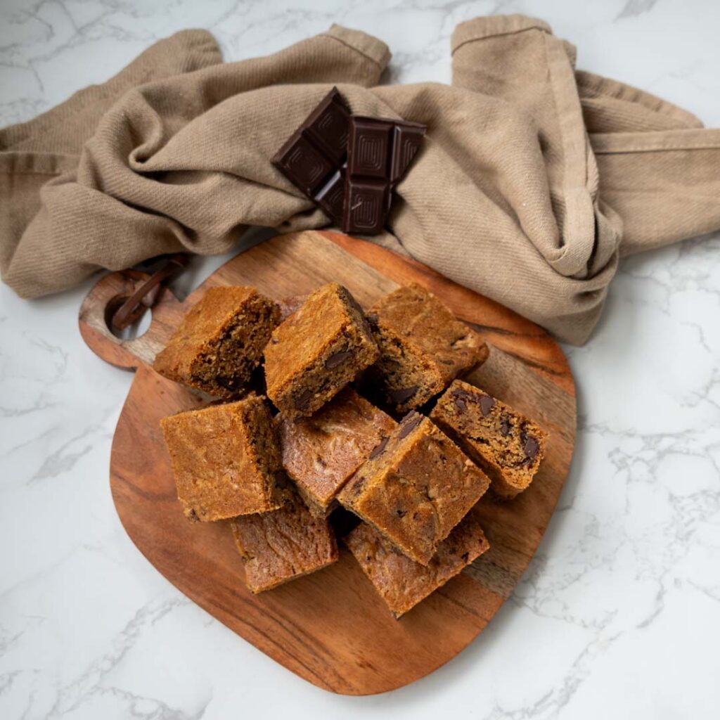 Stracciatella blondies Baksels by Mandy