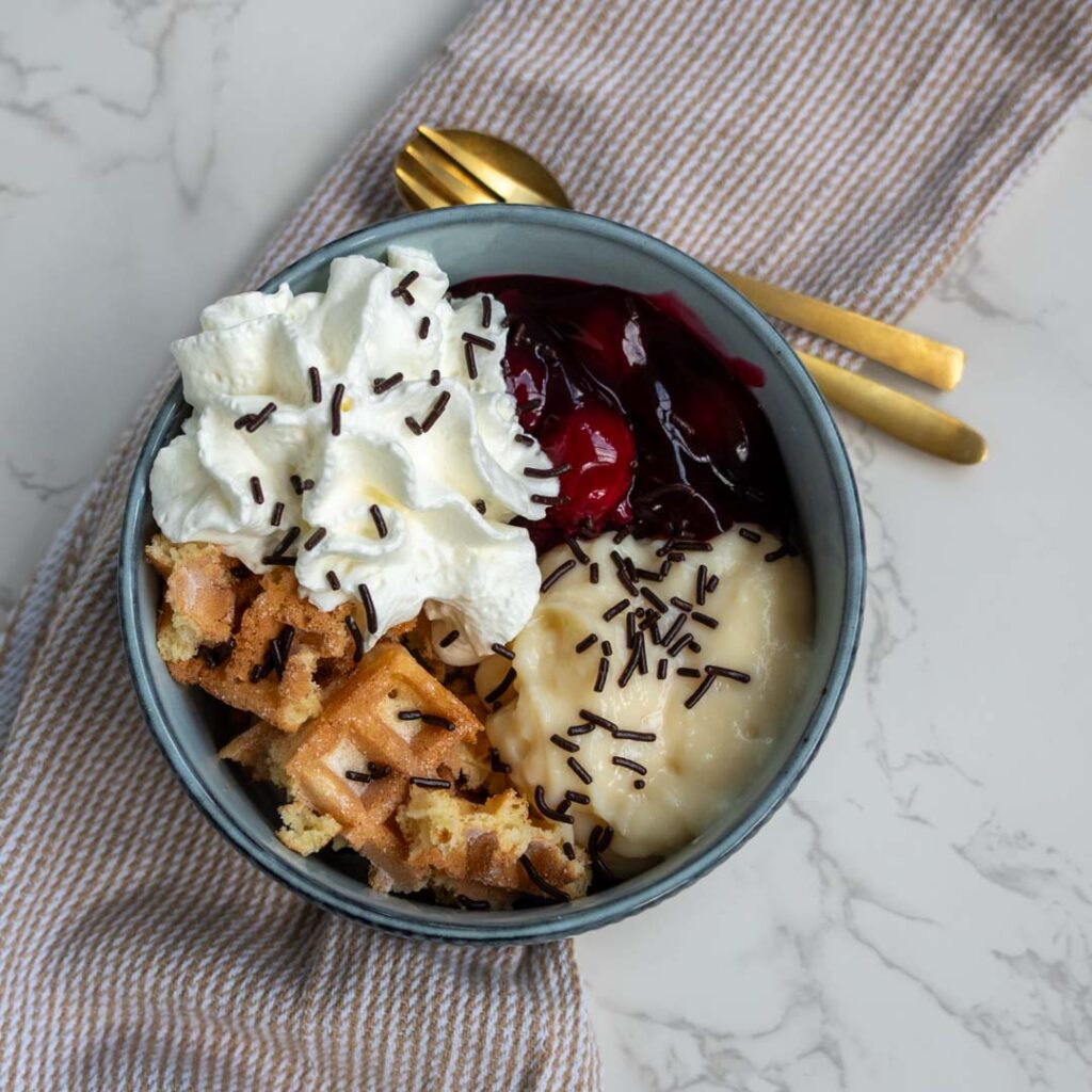 Leftover toetjes bowl Baksels by Mandy