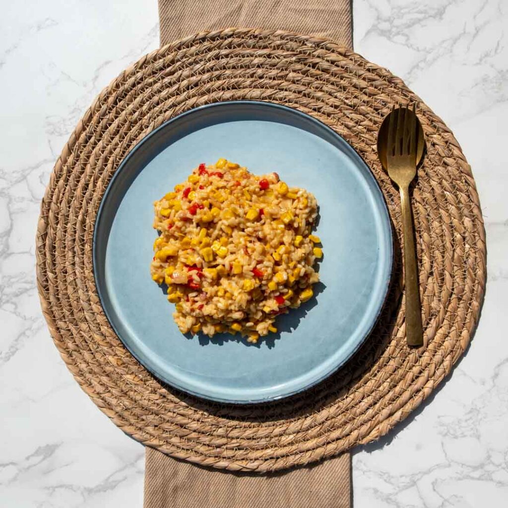 Snelle maïs risotto Baksels by Mandy