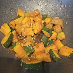 Courgette Hibachi Baksels by Mandy