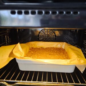 Leftover chocolade koek squares Baksels by Mandy