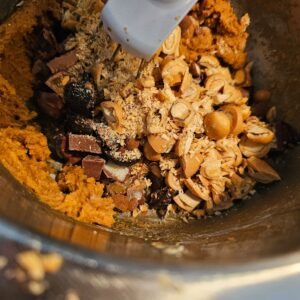 Leftover chocolade koek squares Baksels by Mandy