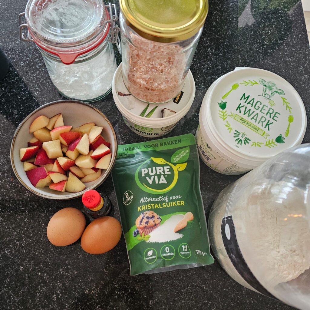 Nectarine kwark cake Baksels by Mandy