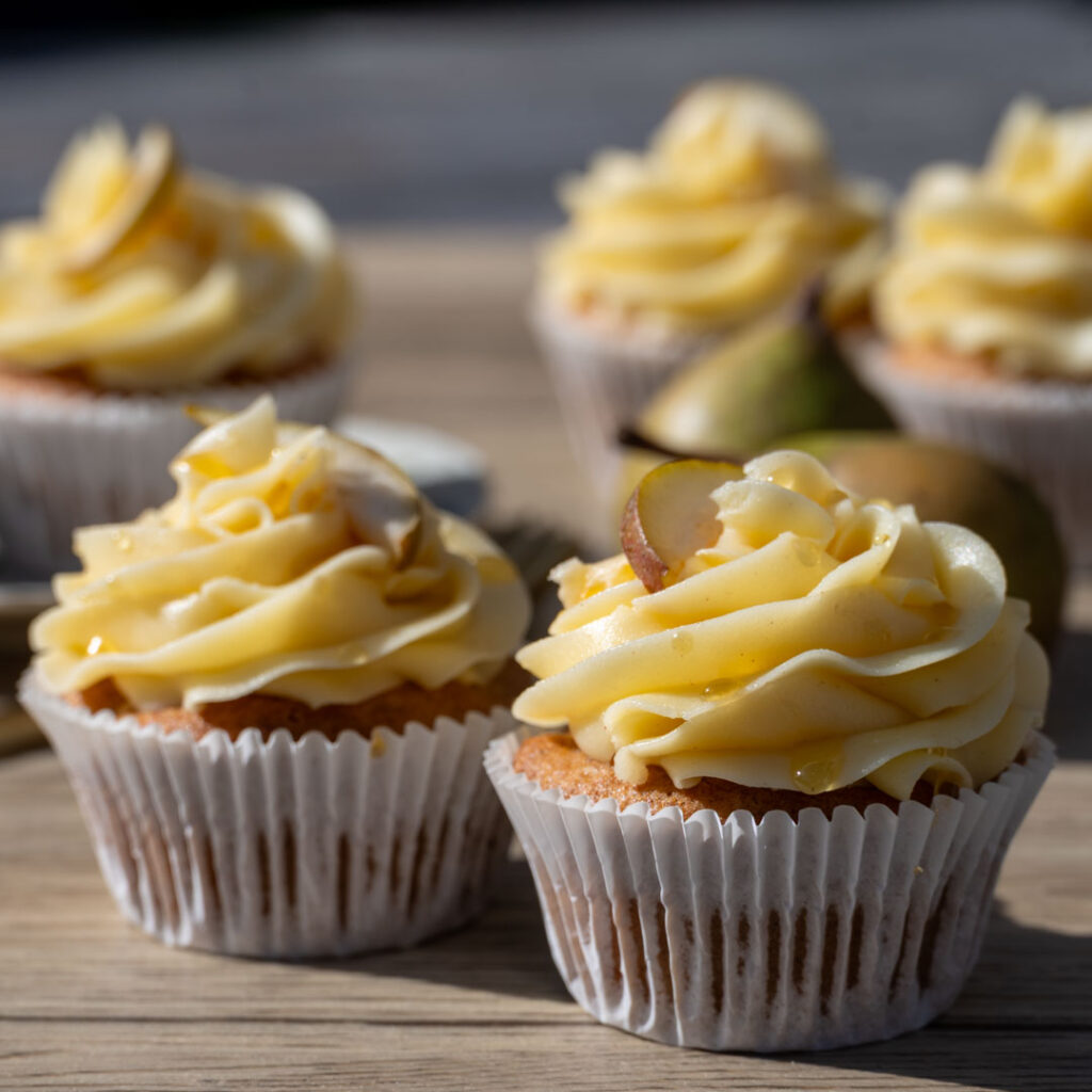 Peren cupcakes Baksels by Mandy