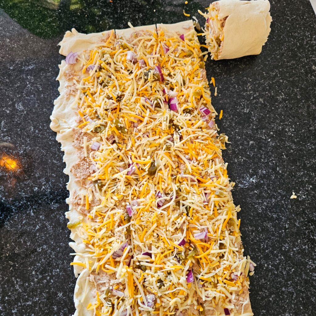 Tuna melt rolls Baksels by Mandy