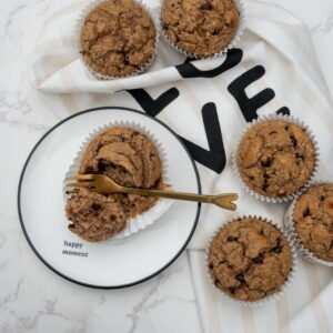Havermeel chocolate chip muffins Baksels By Mandy