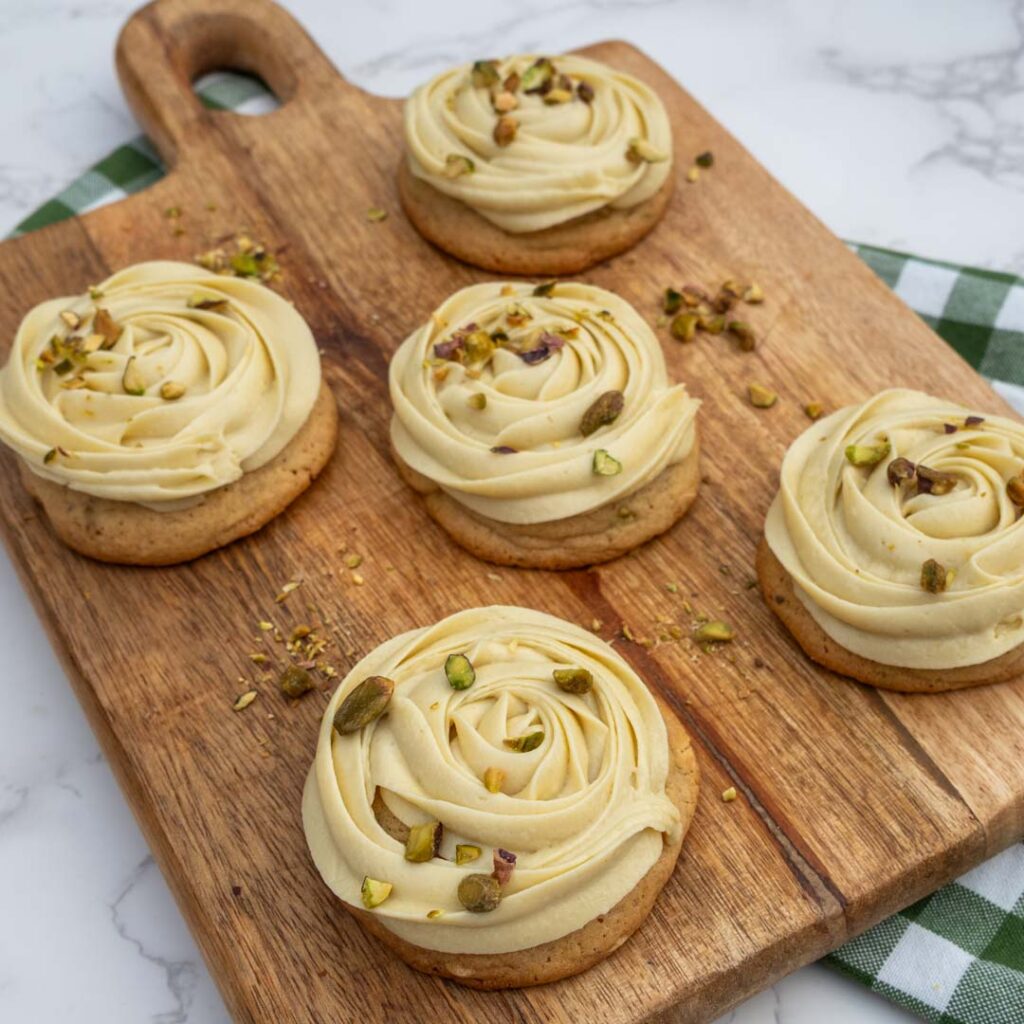 Pistache witte chocolade koeken met monchou Baksels by Mandy