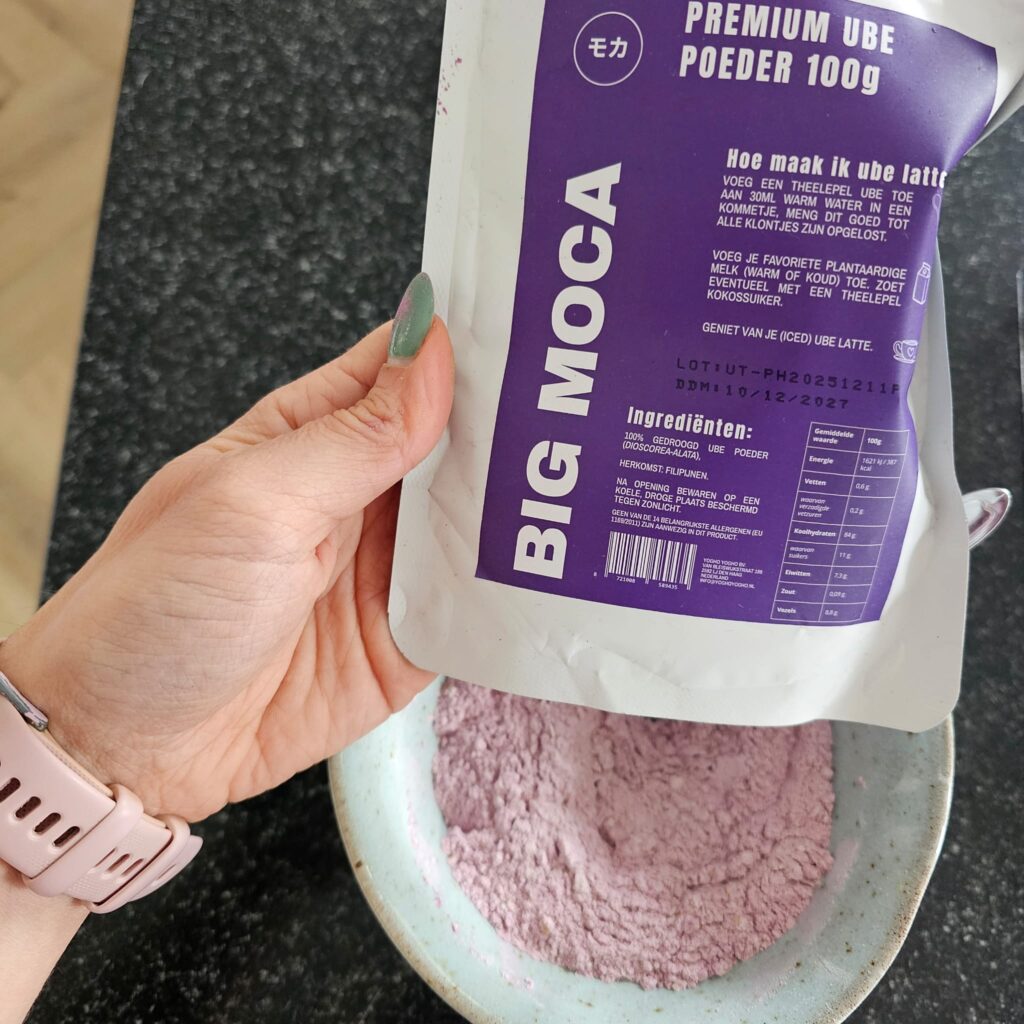 Lila matcha ube chia pudding Baksels by Mandy