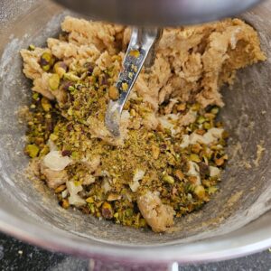 Pistache witte chocolade koeken met monchou Baksels by Mandy